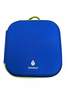 Manna Blue lunch box with Lime Trim